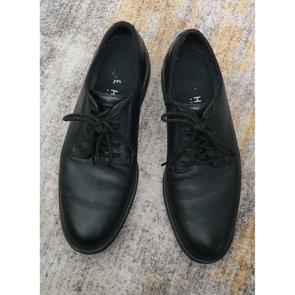 Cole Haan Men's Black Grand Ambition Postman Oxfords Size 11.5 M C39919